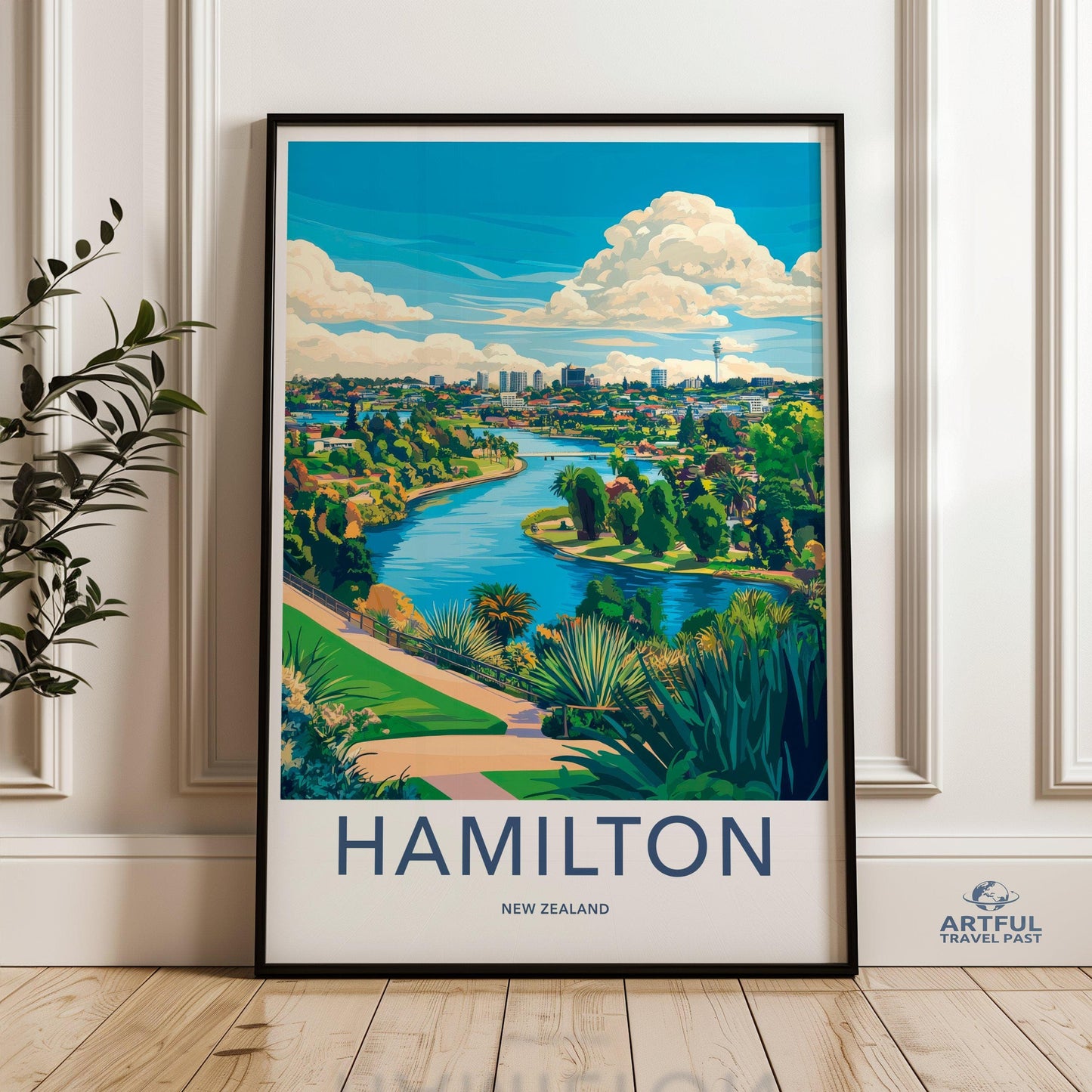 Hamilton Poster - New Zealand Wall Art