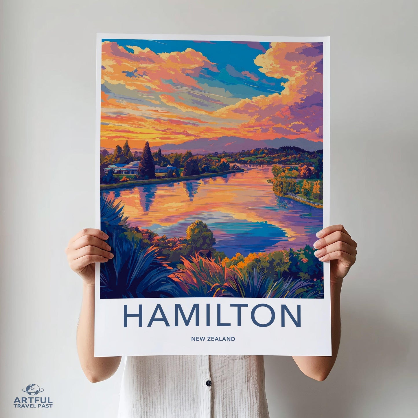Hamilton Poster - New Zealand Wall Art