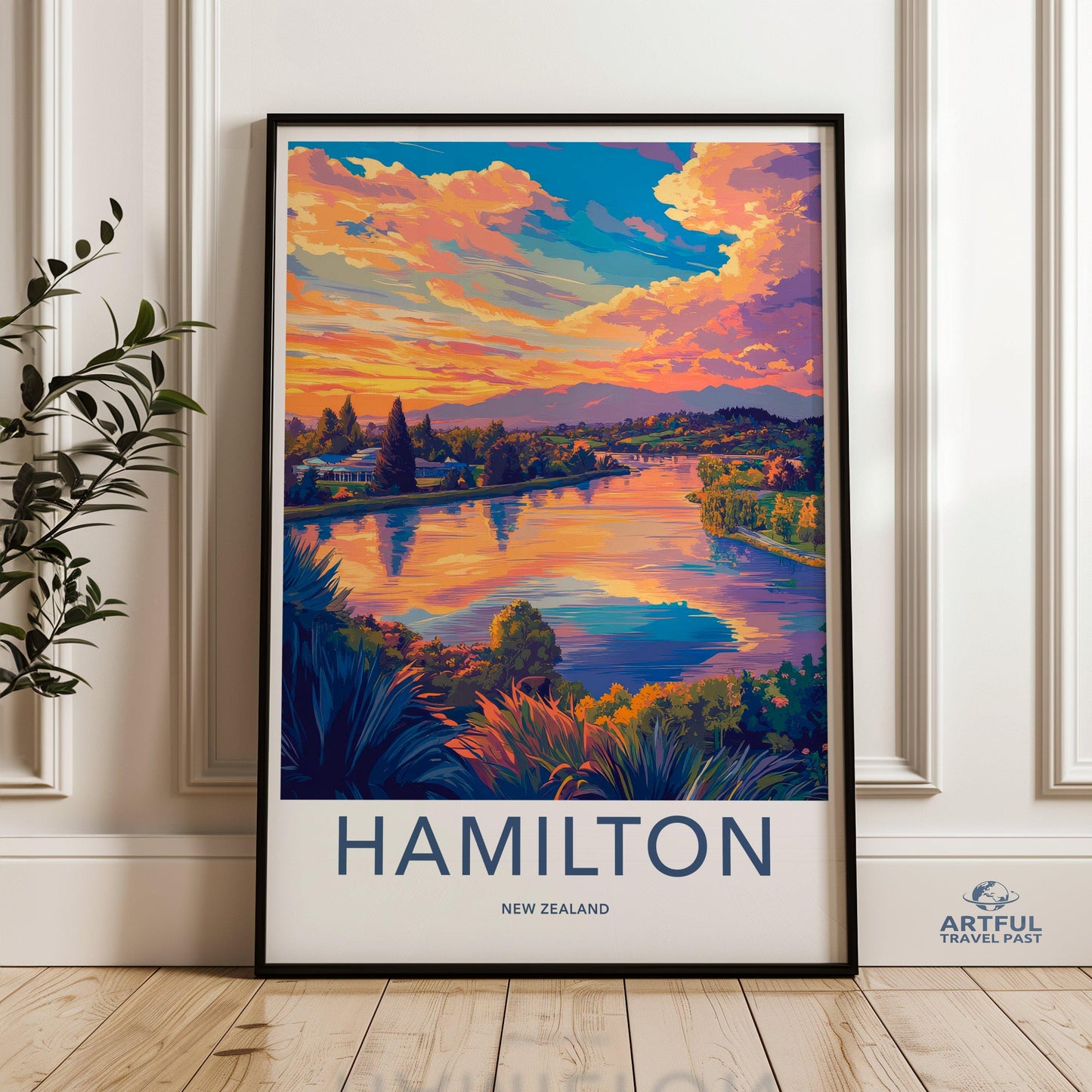 Hamilton Poster - New Zealand Wall Art