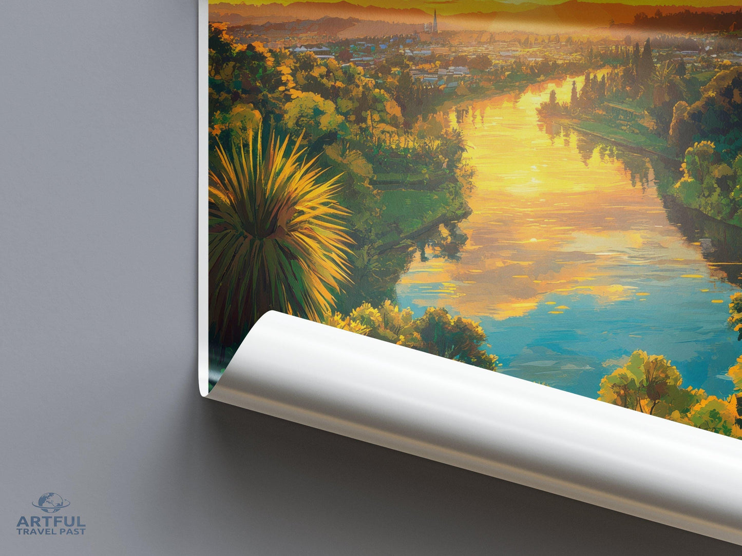 Hamilton Poster | New Zealand Wall Art | Oceania Decor