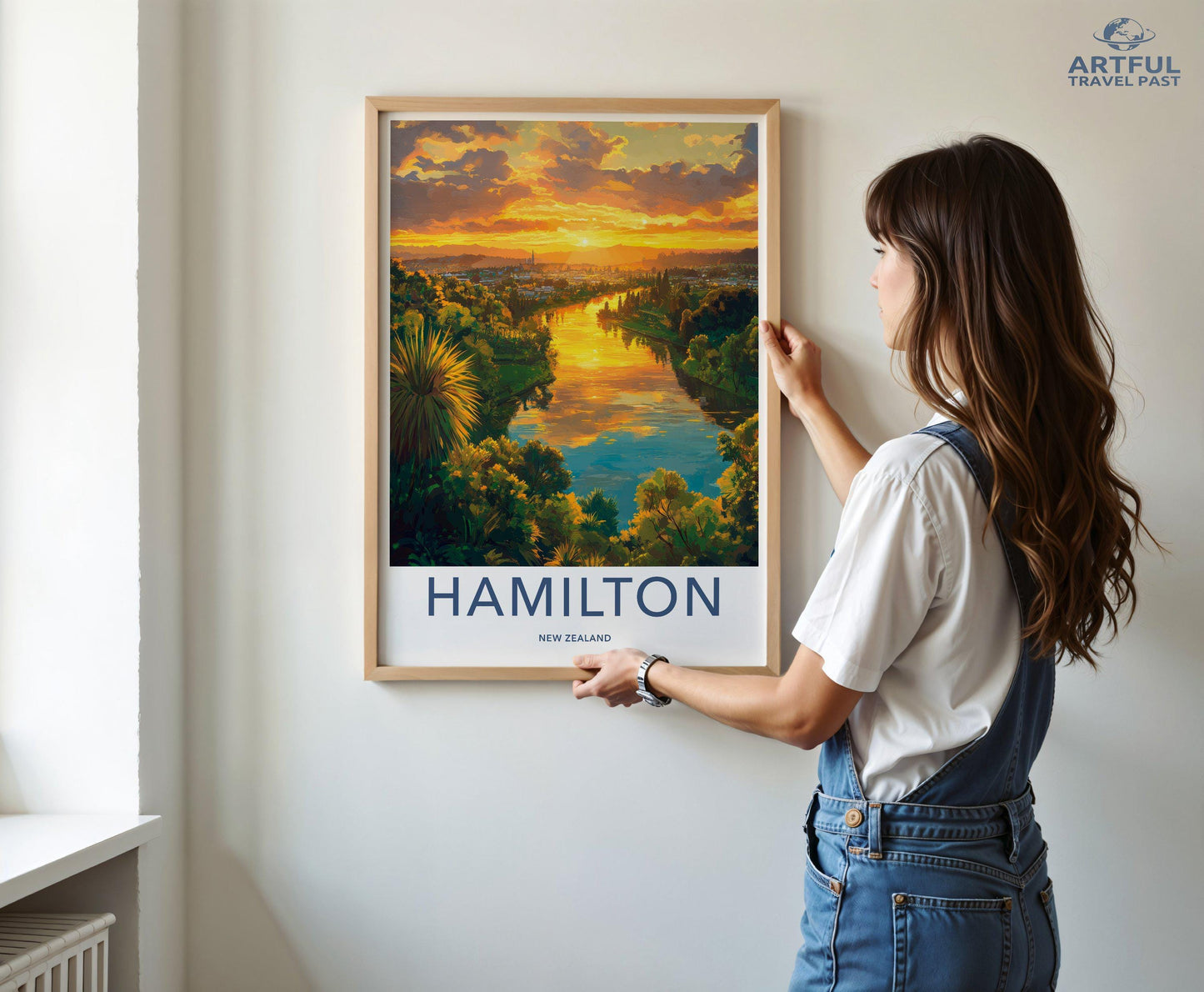Hamilton Poster | New Zealand Wall Art | Oceania Decor