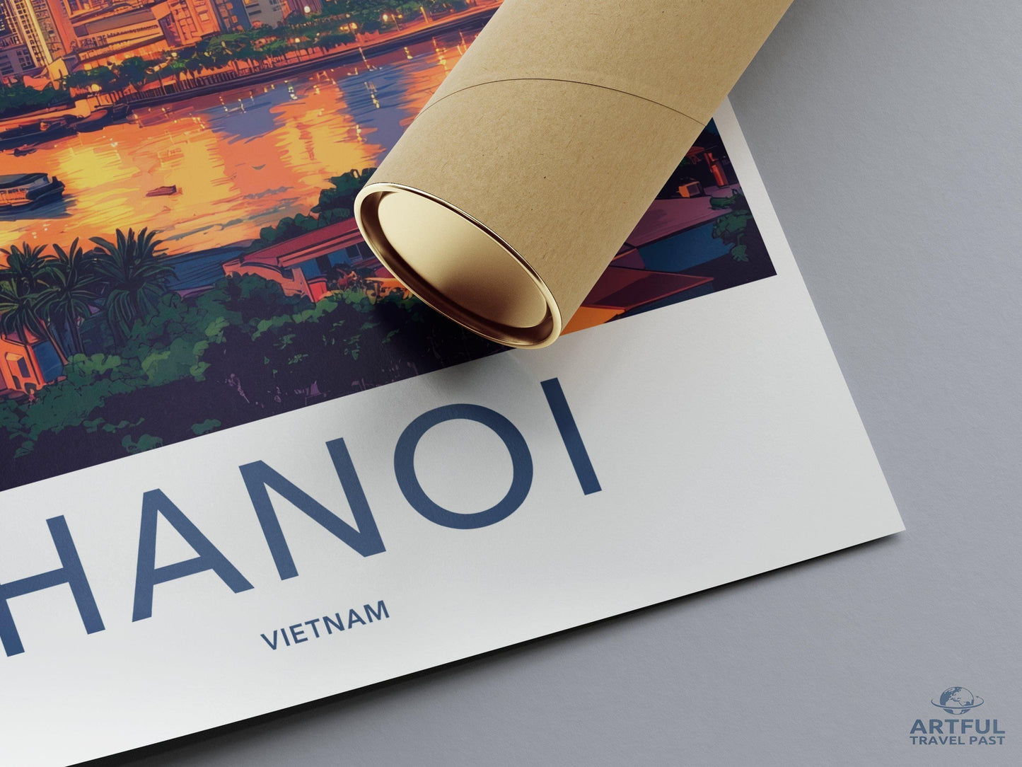 Hanoi Poster | Vietnam Wall Art | Asia Decor
