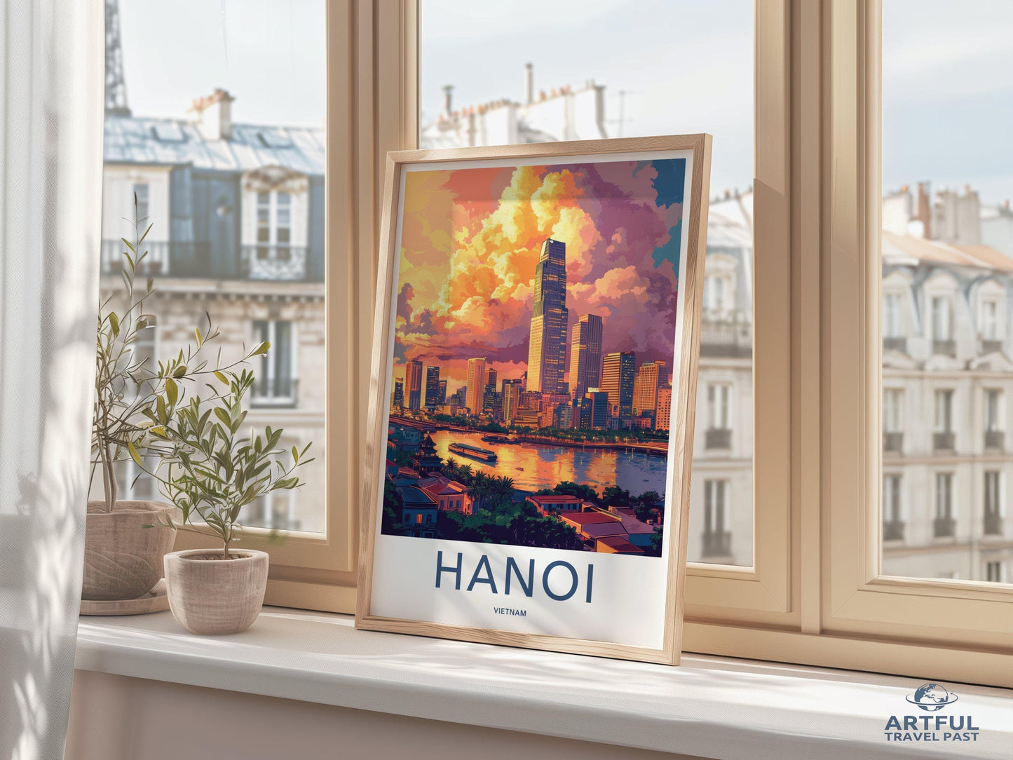 Hanoi Poster | Vietnam Wall Art | Asia Decor