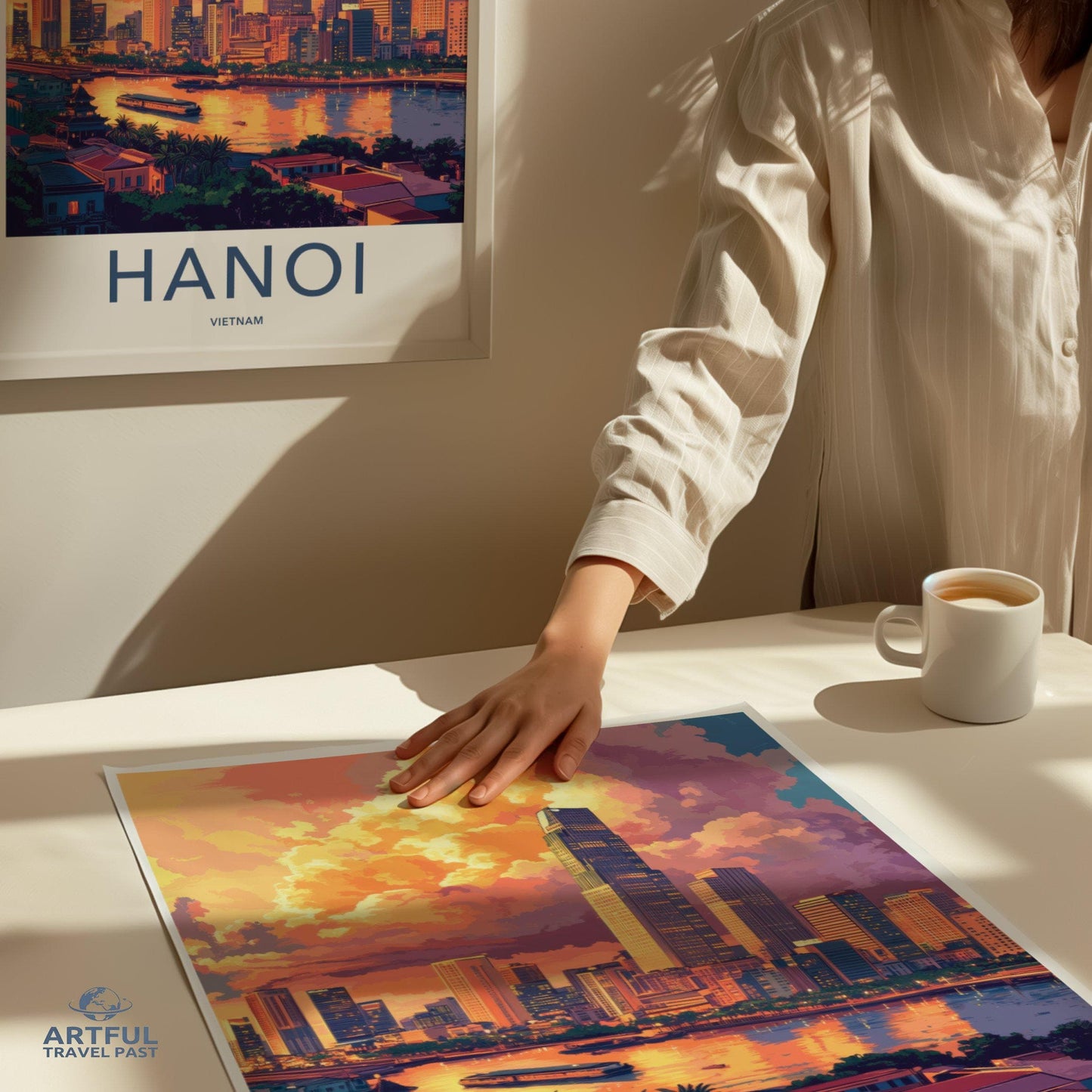 Hanoi Poster | Vietnam Wall Art | Asia Decor