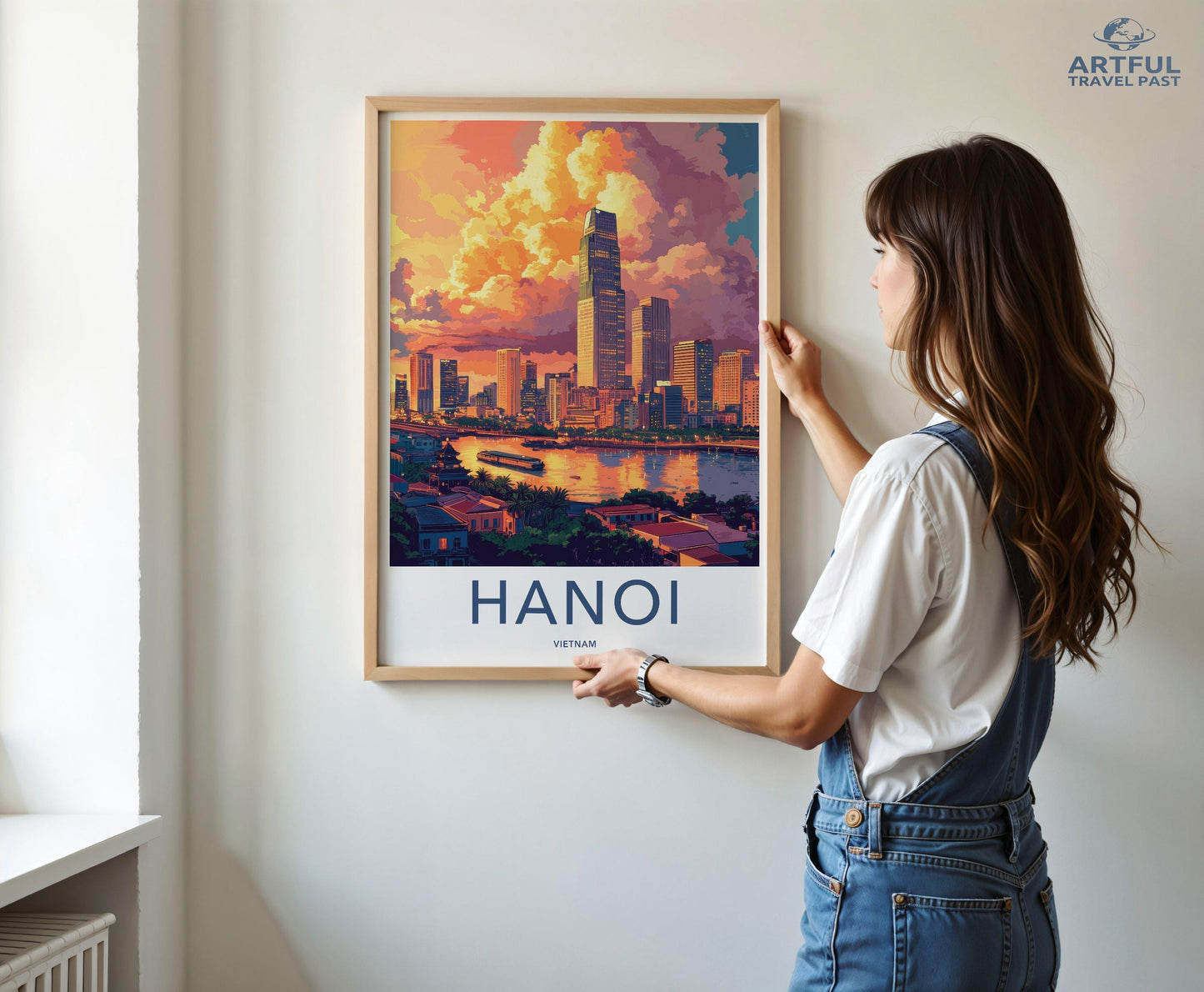Hanoi Poster | Vietnam Wall Art | Asia Decor