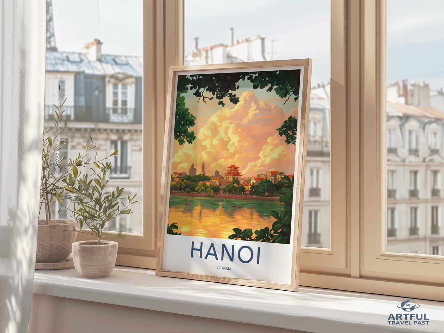 Hanoi Poster | Vietnam Wall Art | Asia Decor