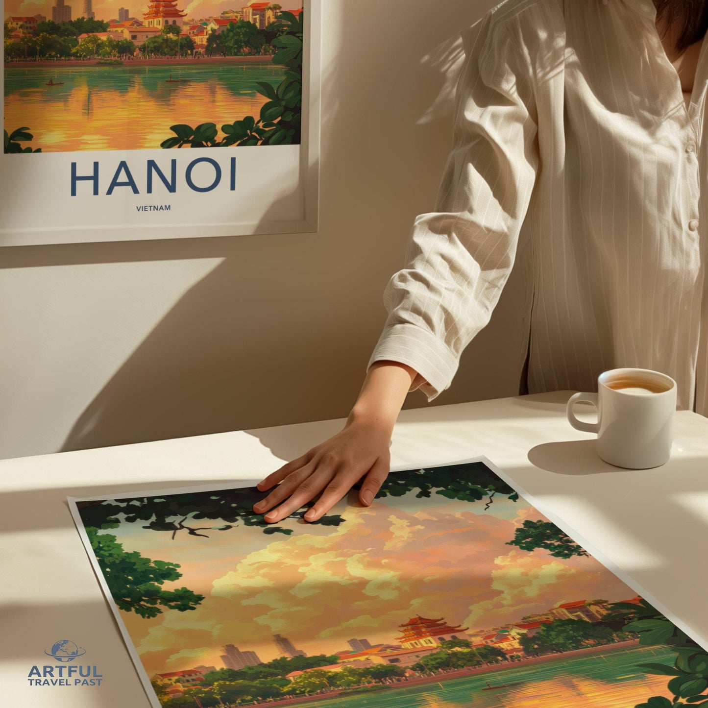 Hanoi Poster | Vietnam Wall Art | Asia Decor