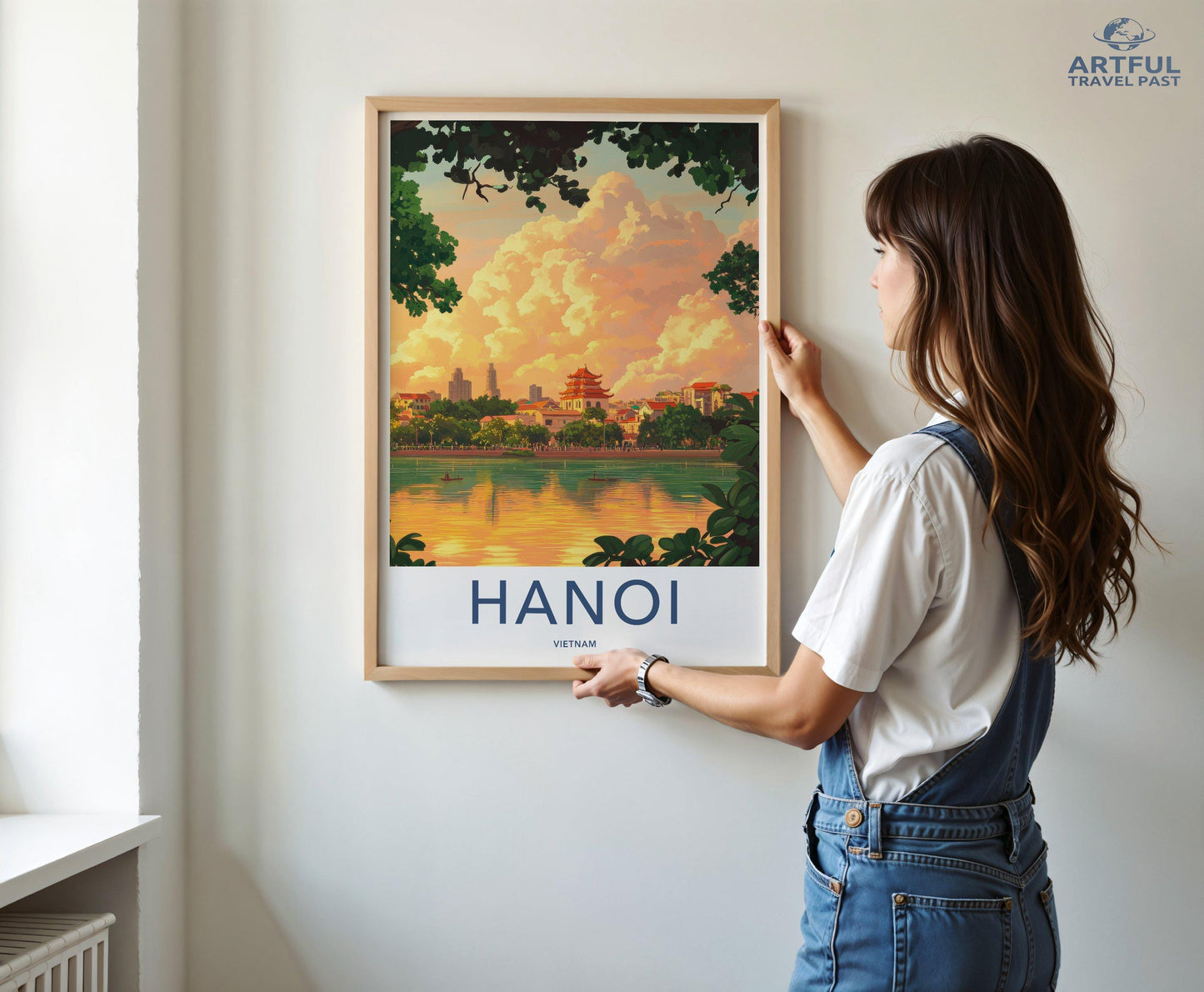 Hanoi Poster | Vietnam Wall Art | Asia Decor