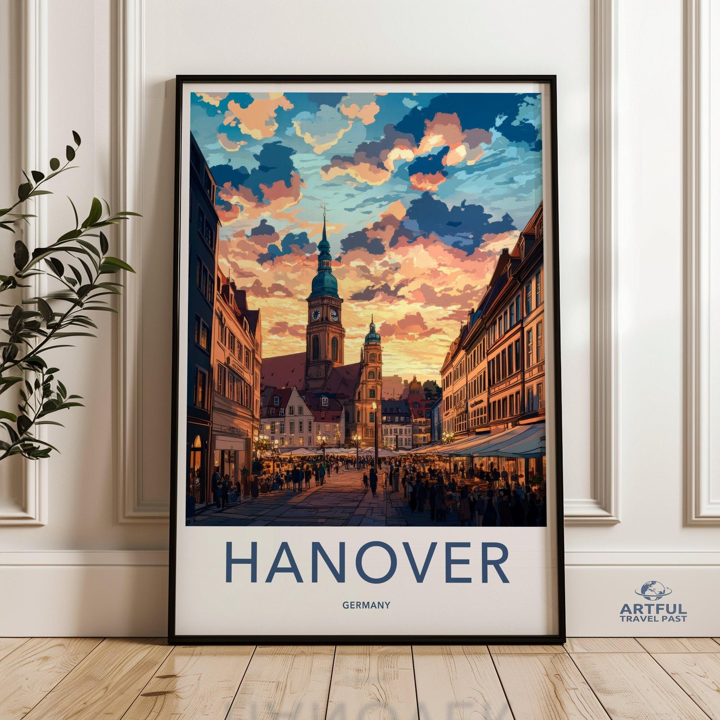 Hanover Poster | Germany Wall Art | Europe Decor