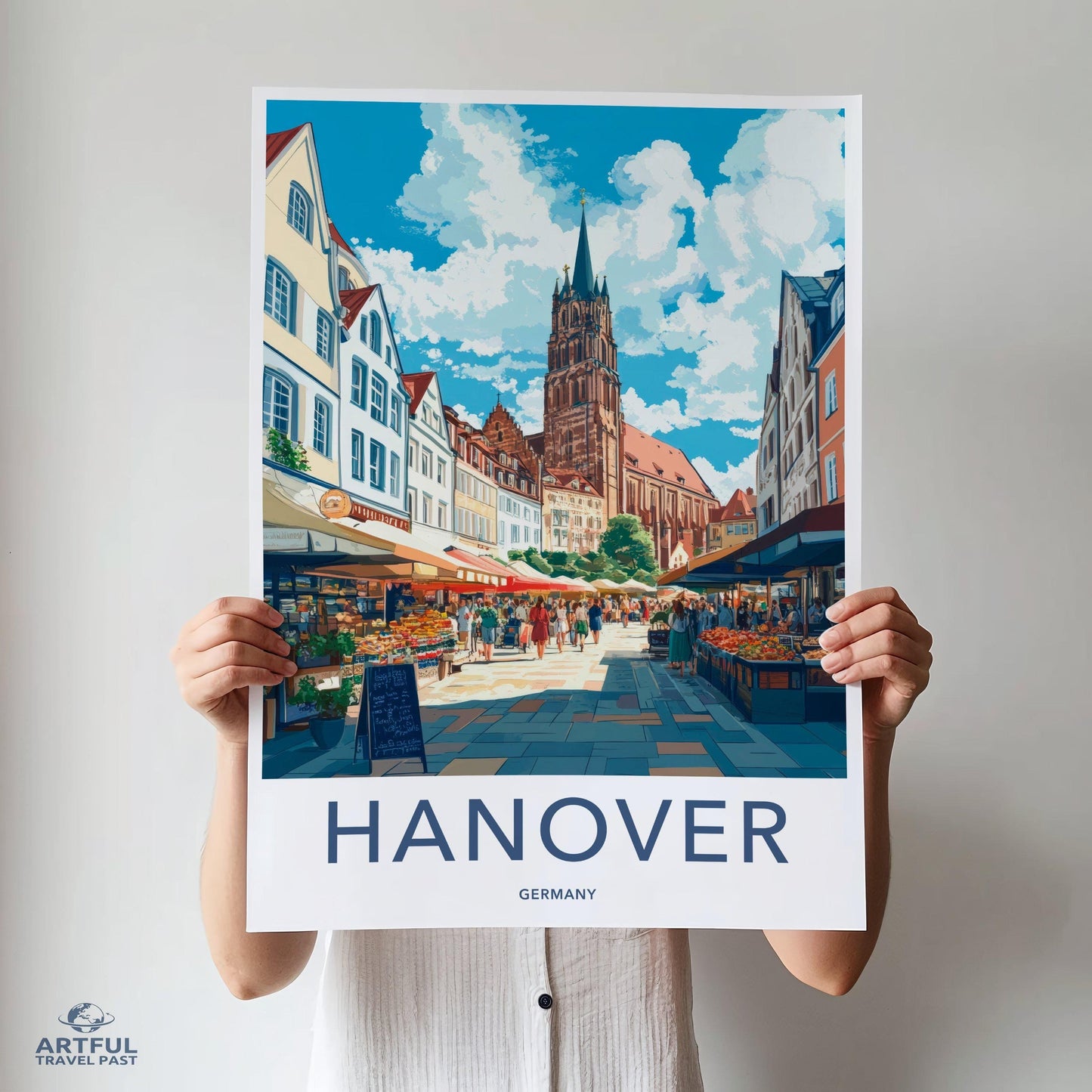 Hanover Poster | Germany Wall Art | Europe Decor