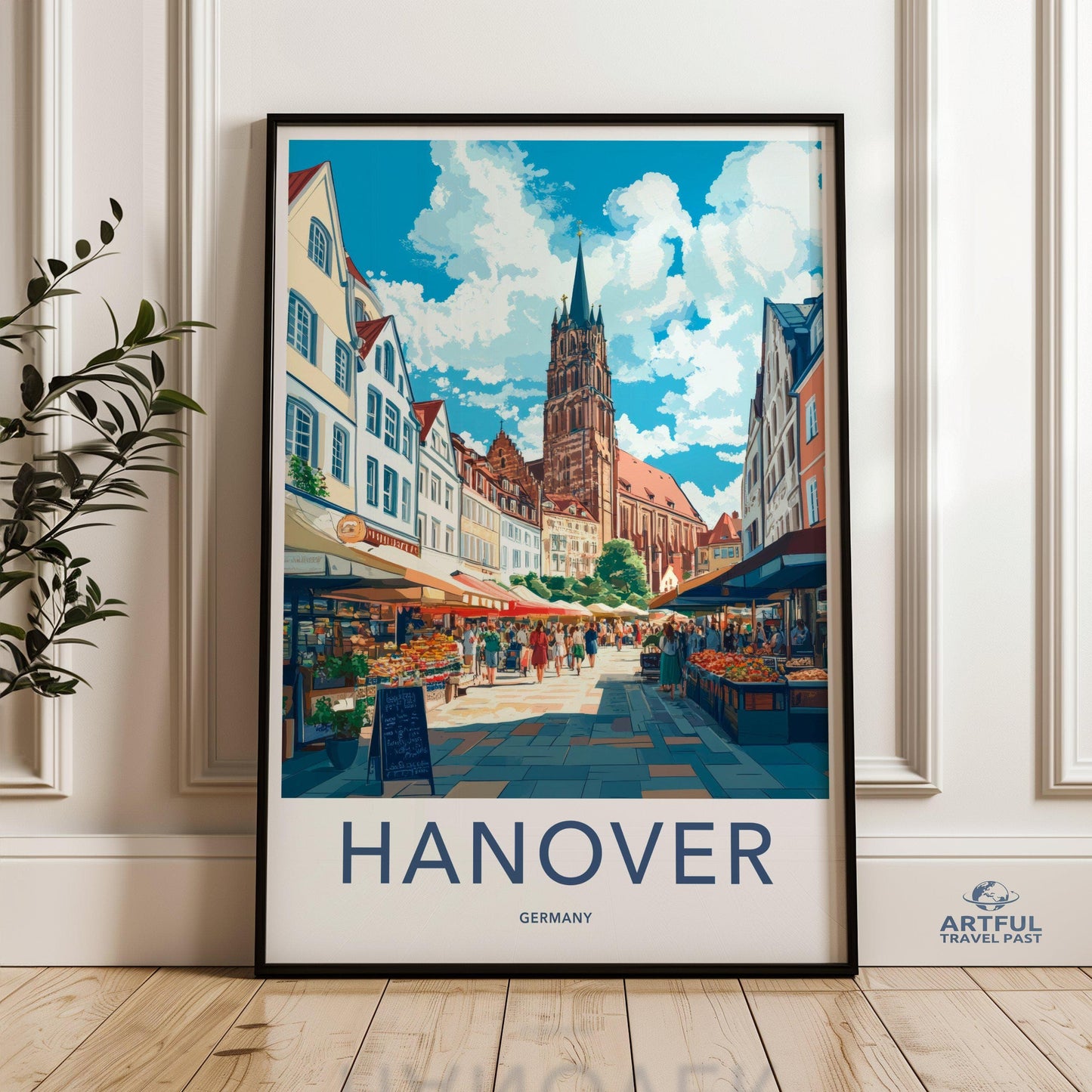 Hanover Poster | Germany Wall Art | Europe Decor