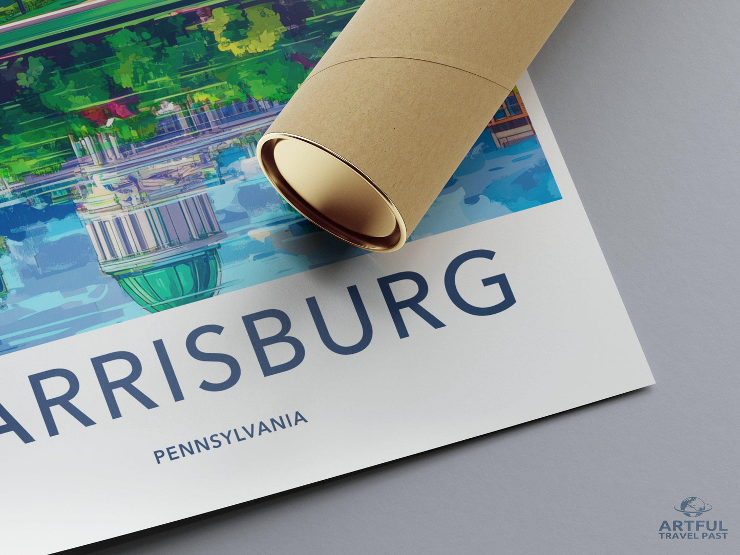 Harrisburg Poster | Pennsylvania Wall Art | America Decor