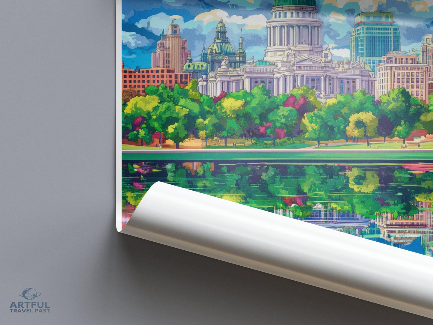 Harrisburg Poster | Pennsylvania Wall Art | America Decor