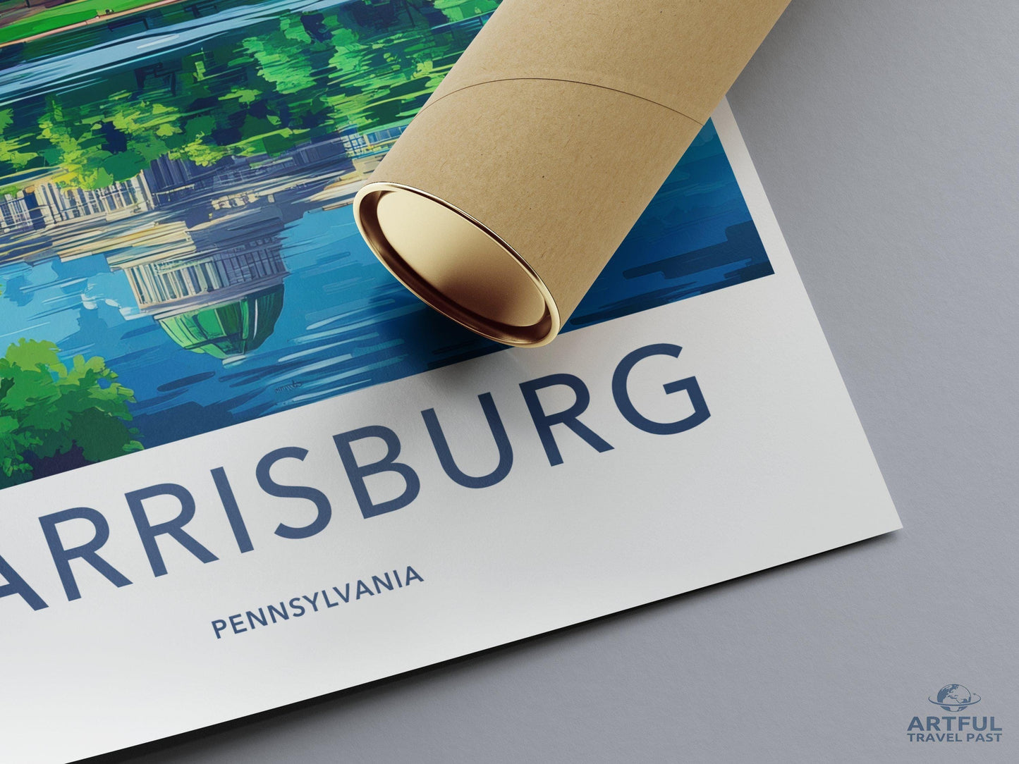 Harrisburg Poster | Pennsylvania Wall Art | America Decor