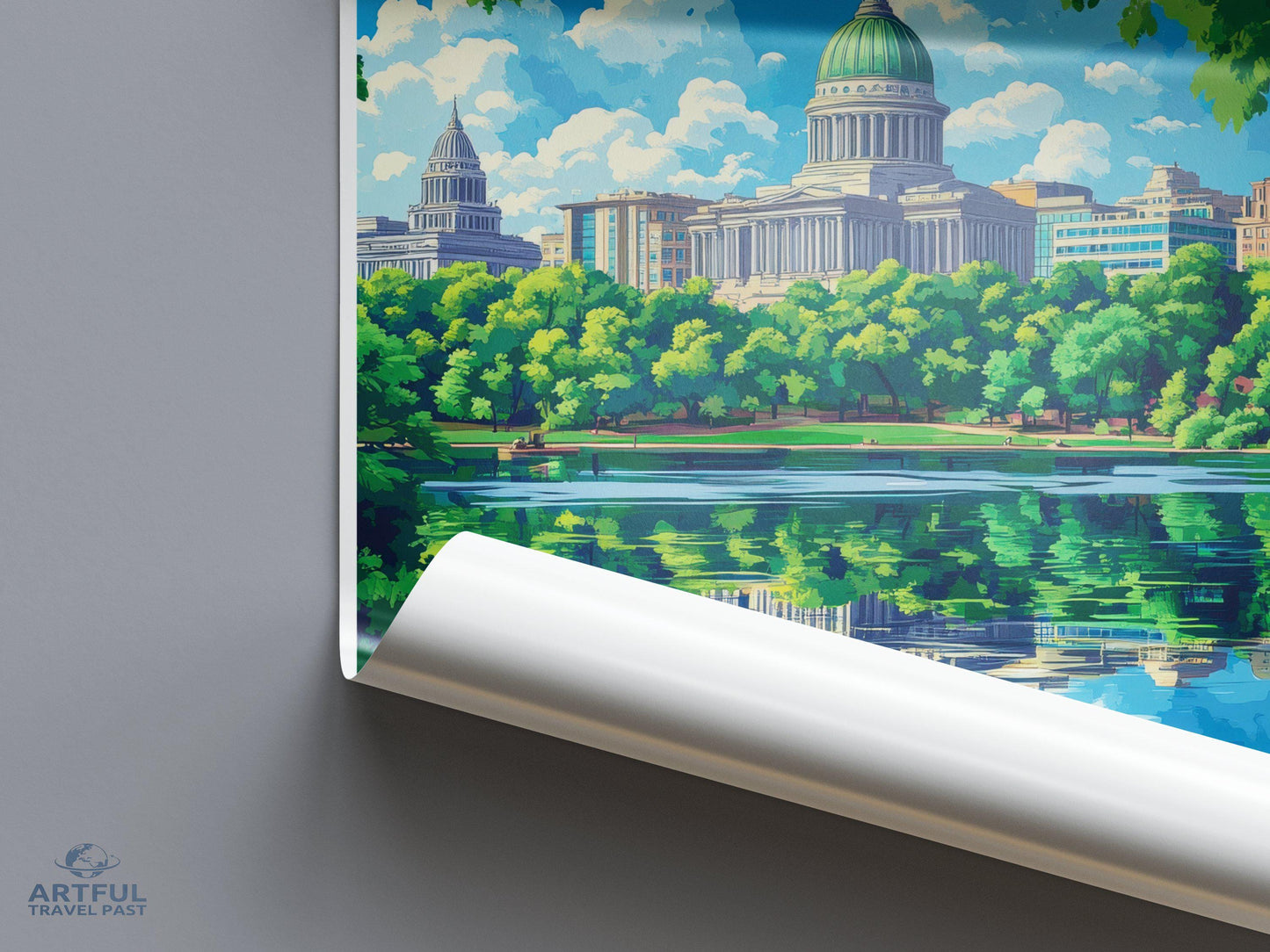 Harrisburg Poster | Pennsylvania Wall Art | America Decor