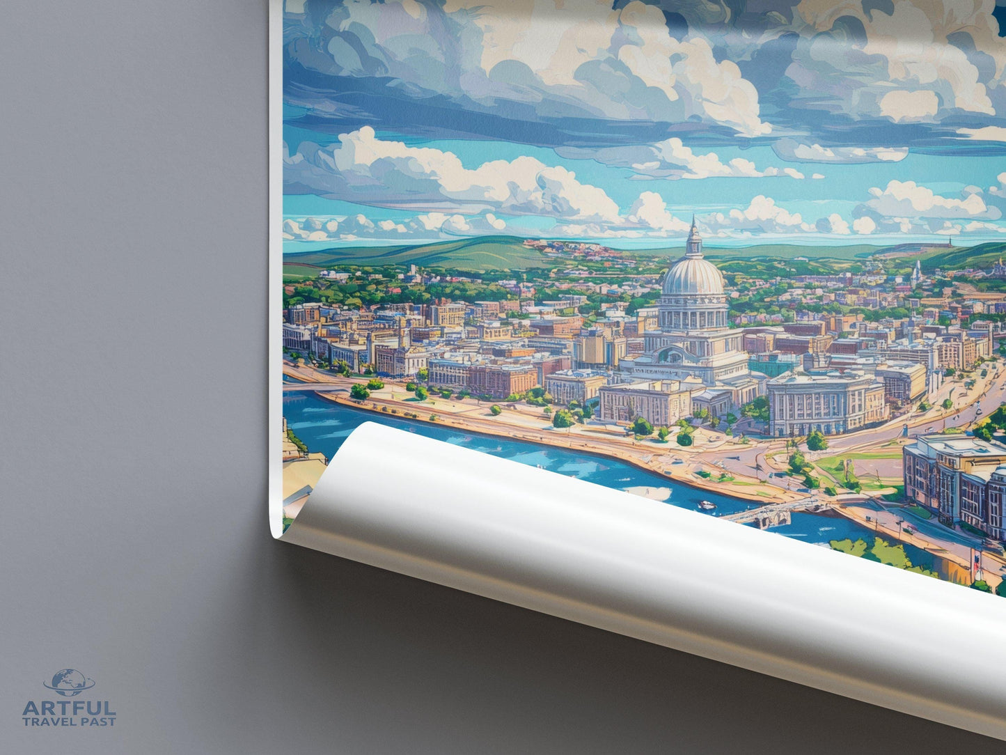 Harrisburg Poster | Pennsylvania Wall Art | America Decor