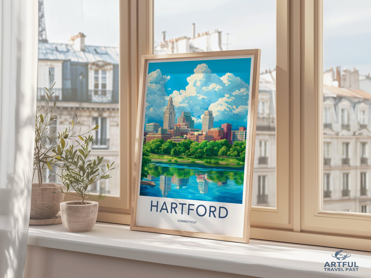 Hartford Poster - Connecticut Wall Art