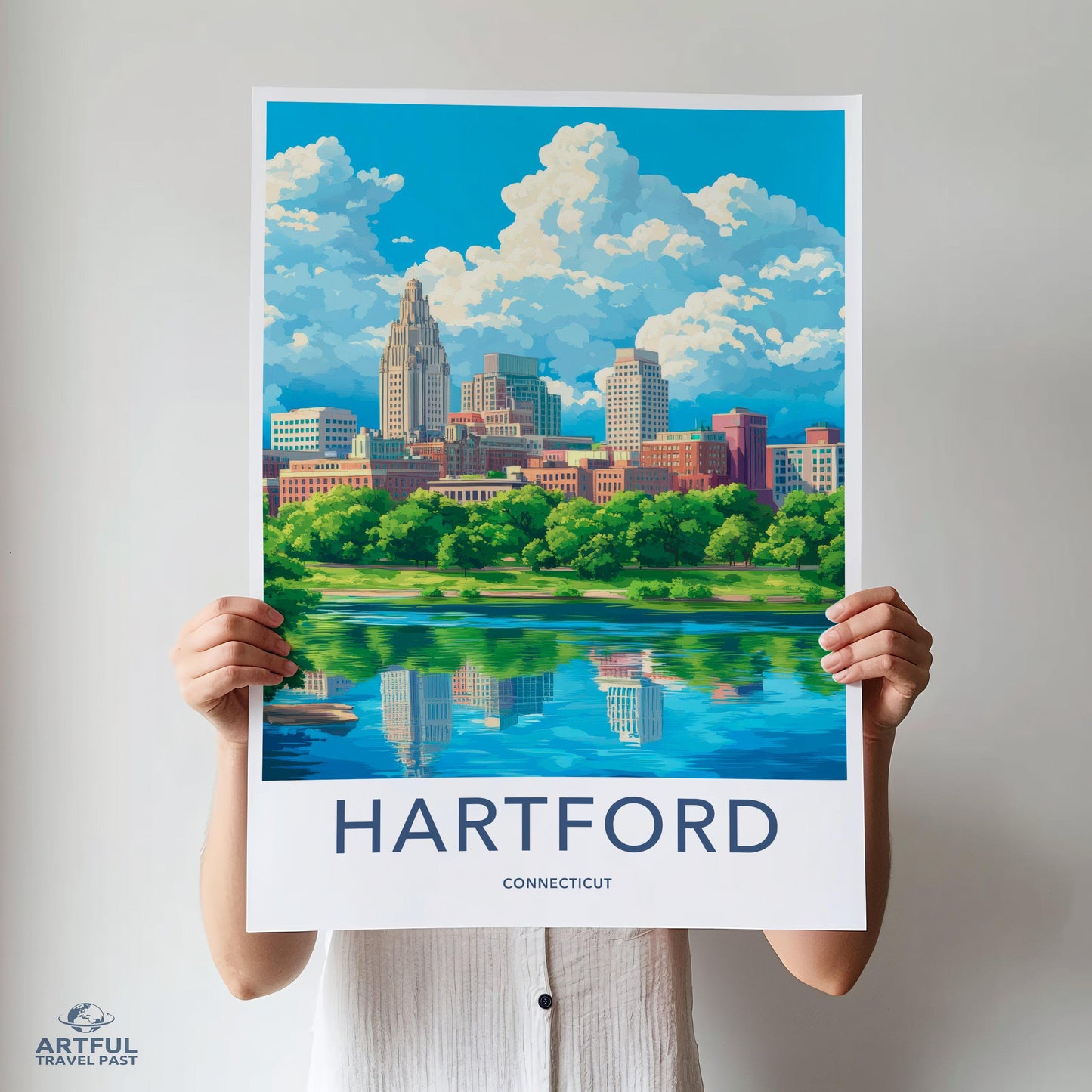 Hartford Poster - Connecticut Wall Art