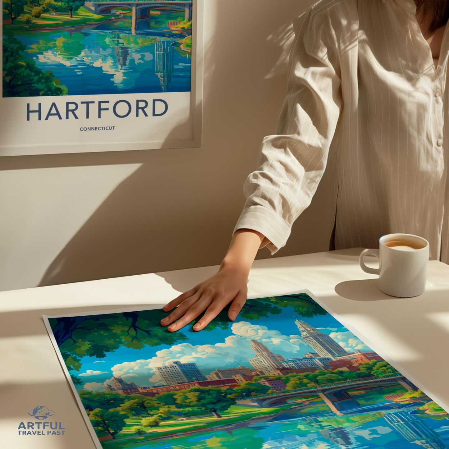 Hartford Poster - Connecticut Wall Art