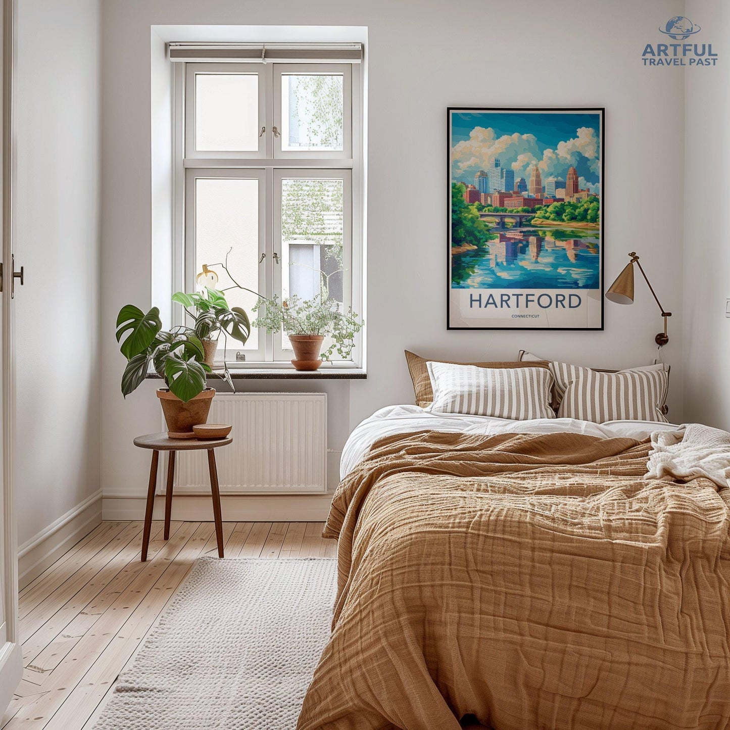 Hartford Poster | Connecticut Wall Art | America Decor