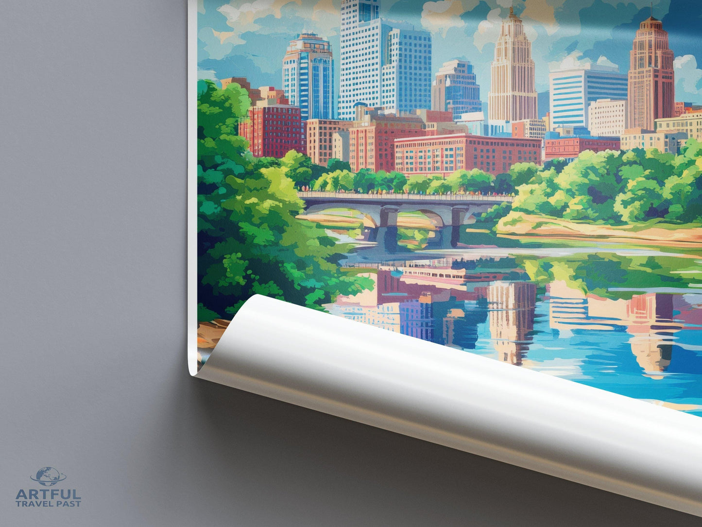 Hartford Poster | Connecticut Wall Art | America Decor
