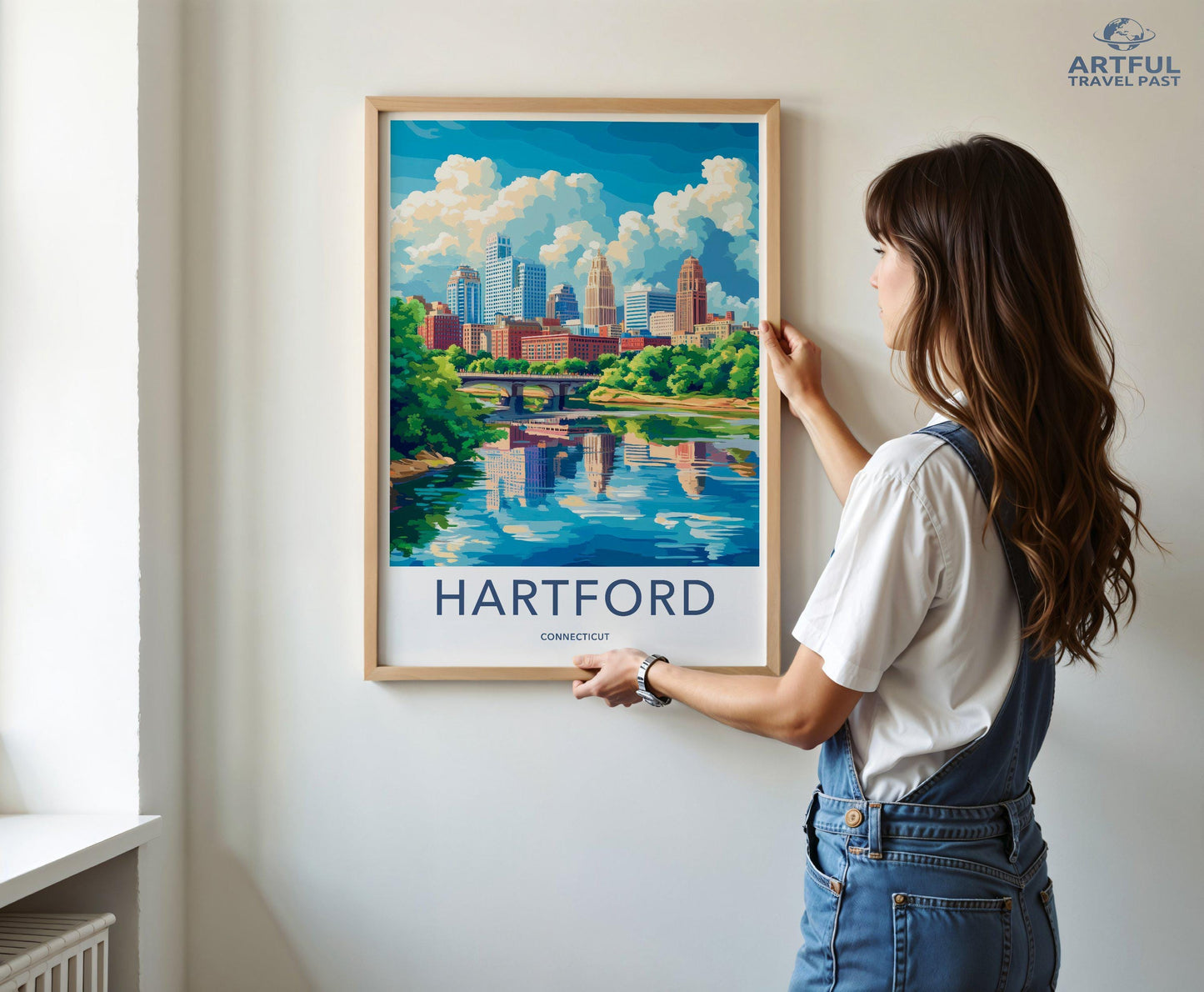 Hartford Poster | Connecticut Wall Art | America Decor