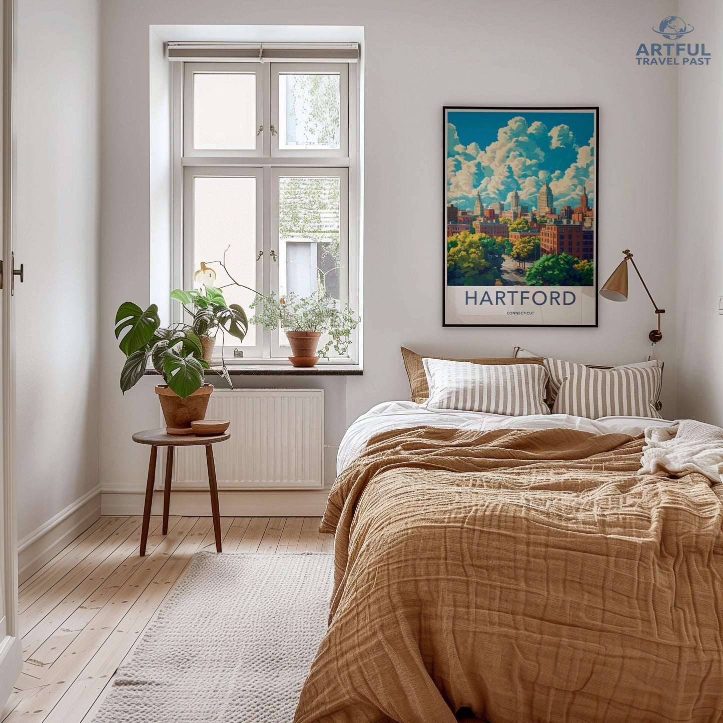 Hartford Poster | Connecticut Wall Art | America Decor