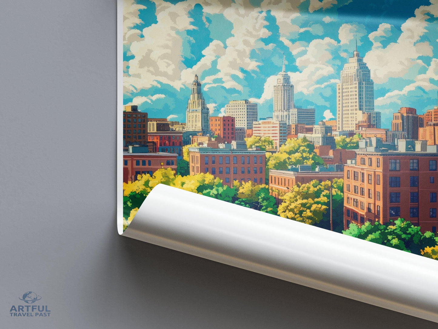 Hartford Poster | Connecticut Wall Art | America Decor