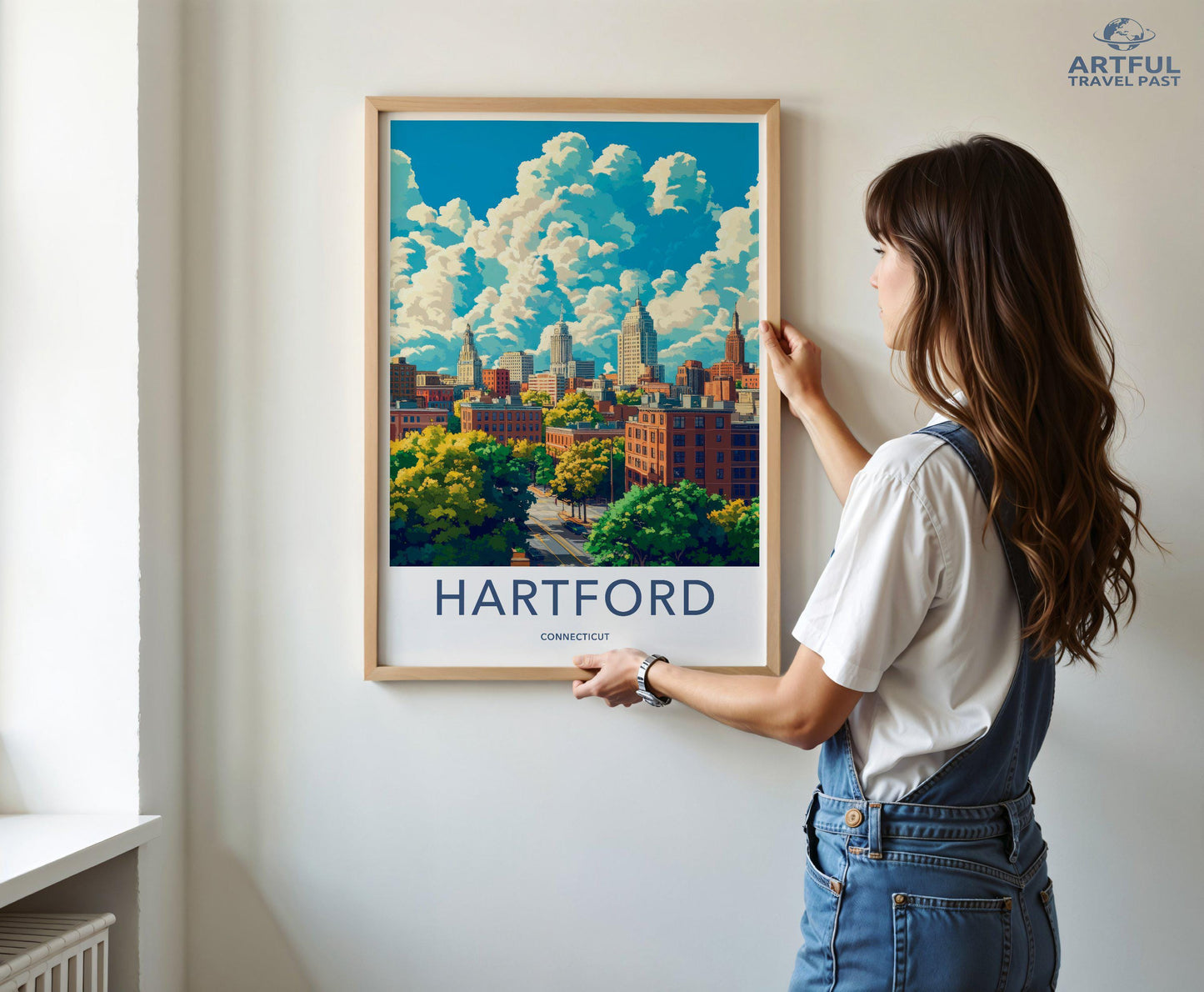 Hartford Poster | Connecticut Wall Art | America Decor