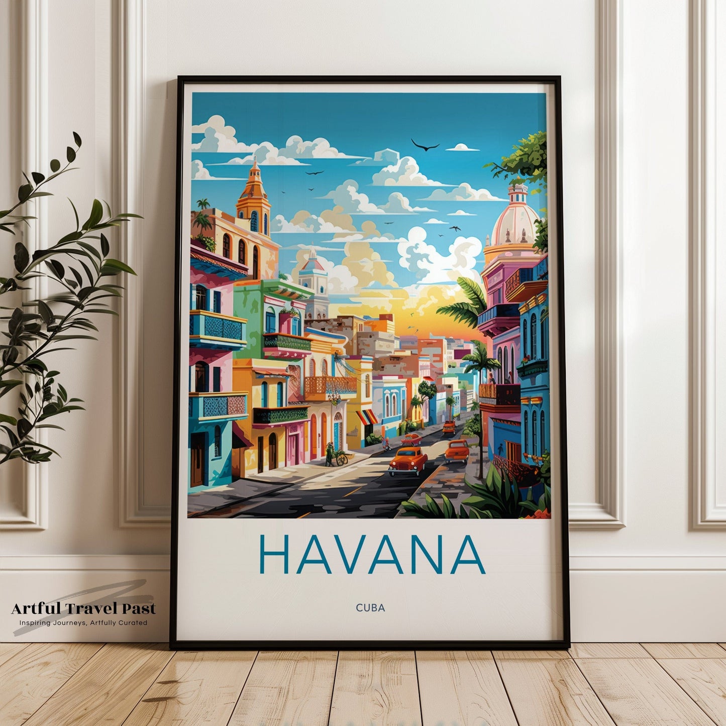Havana Poster | Cuba Wall Art | Caribbean Decor