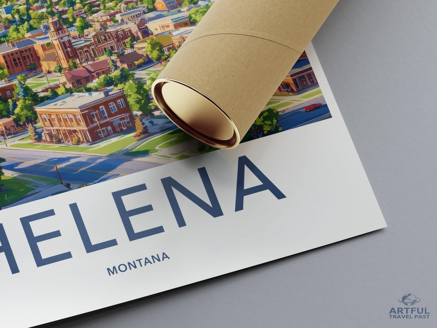 Helena Poster | Montana Wall Art | America Decor