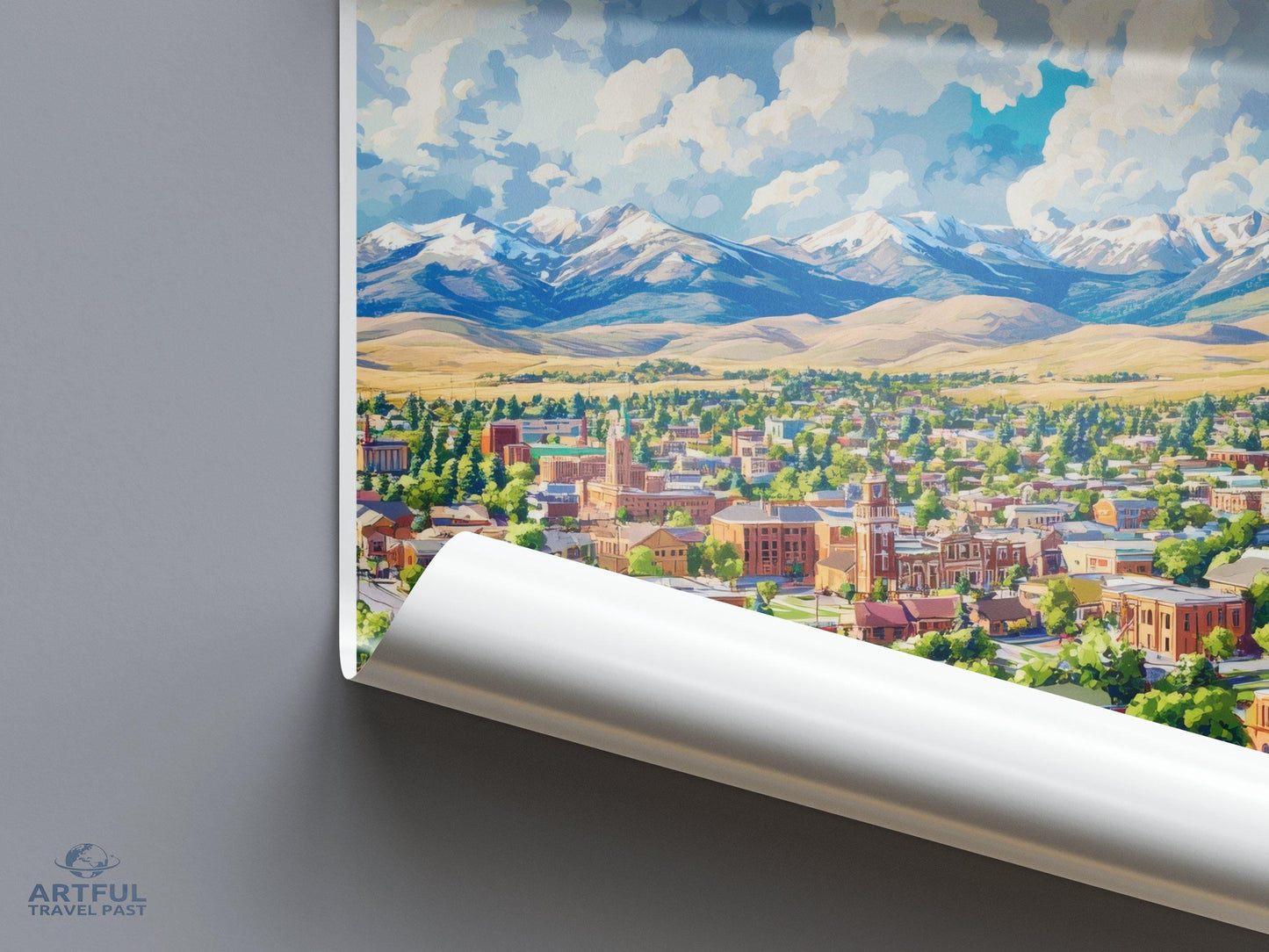 Helena Poster | Montana Wall Art | America Decor