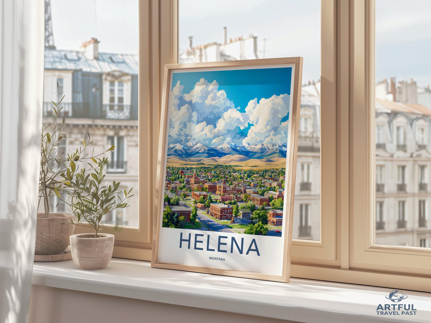 Helena Poster | Montana Wall Art | America Decor