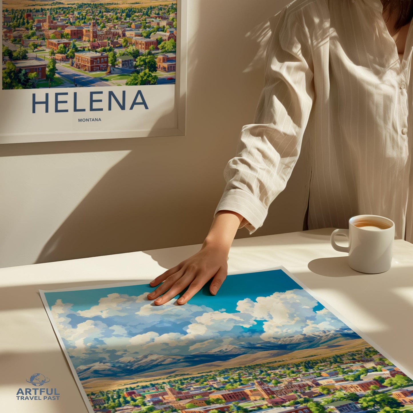Helena Poster | Montana Wall Art | America Decor