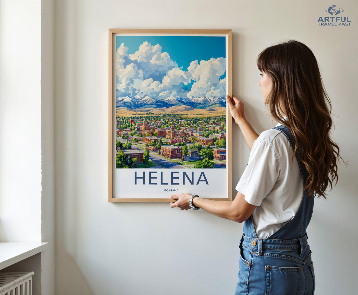 Helena Poster | Montana Wall Art | America Decor