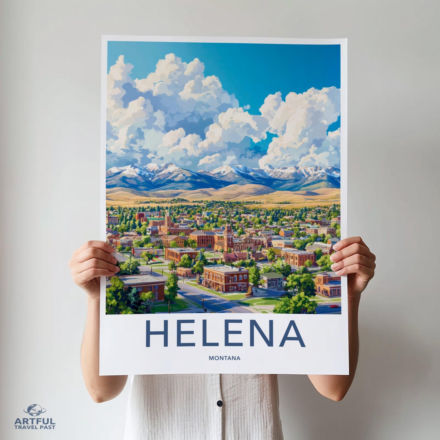 Helena Poster | Montana Wall Art | America Decor