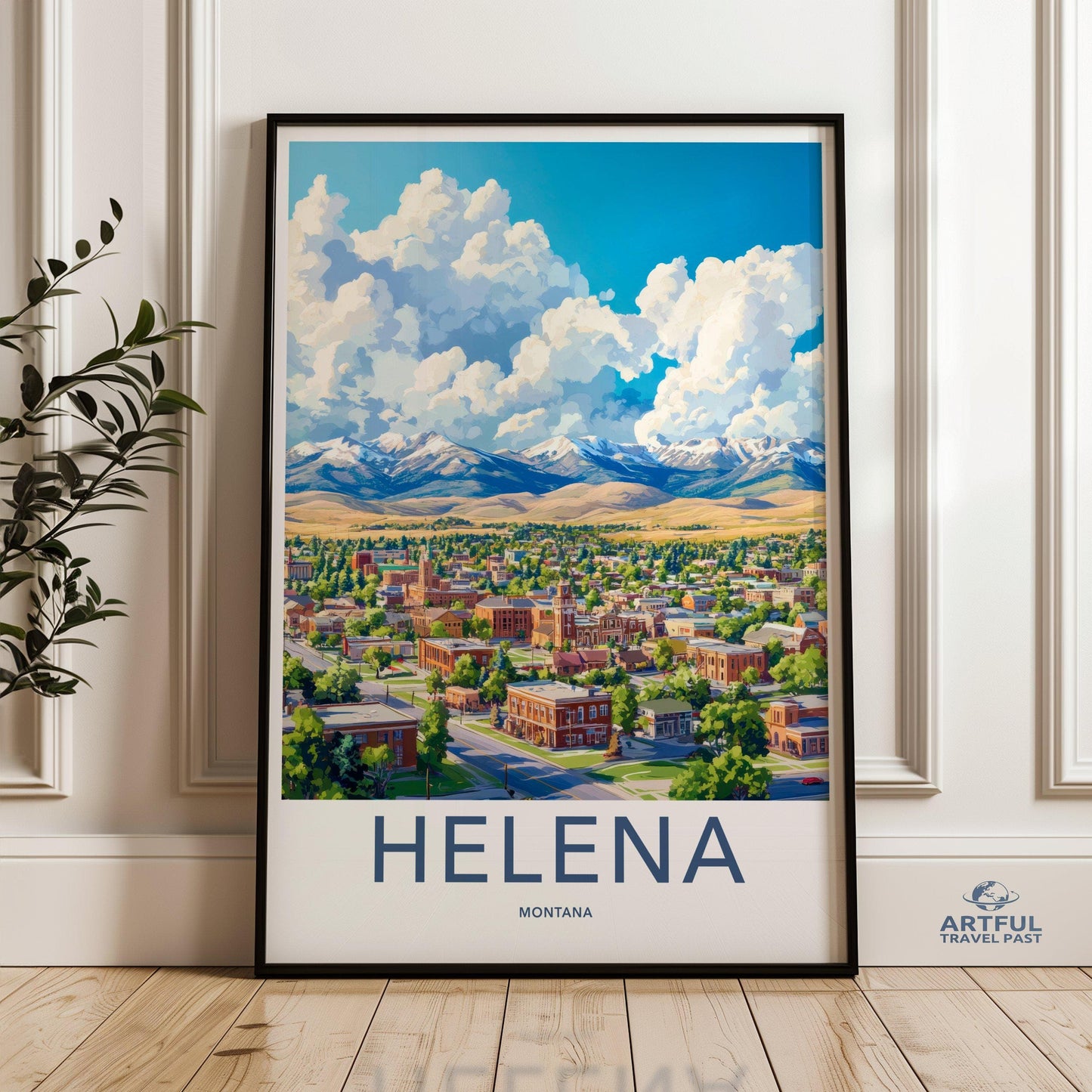 Helena Poster | Montana Wall Art | America Decor