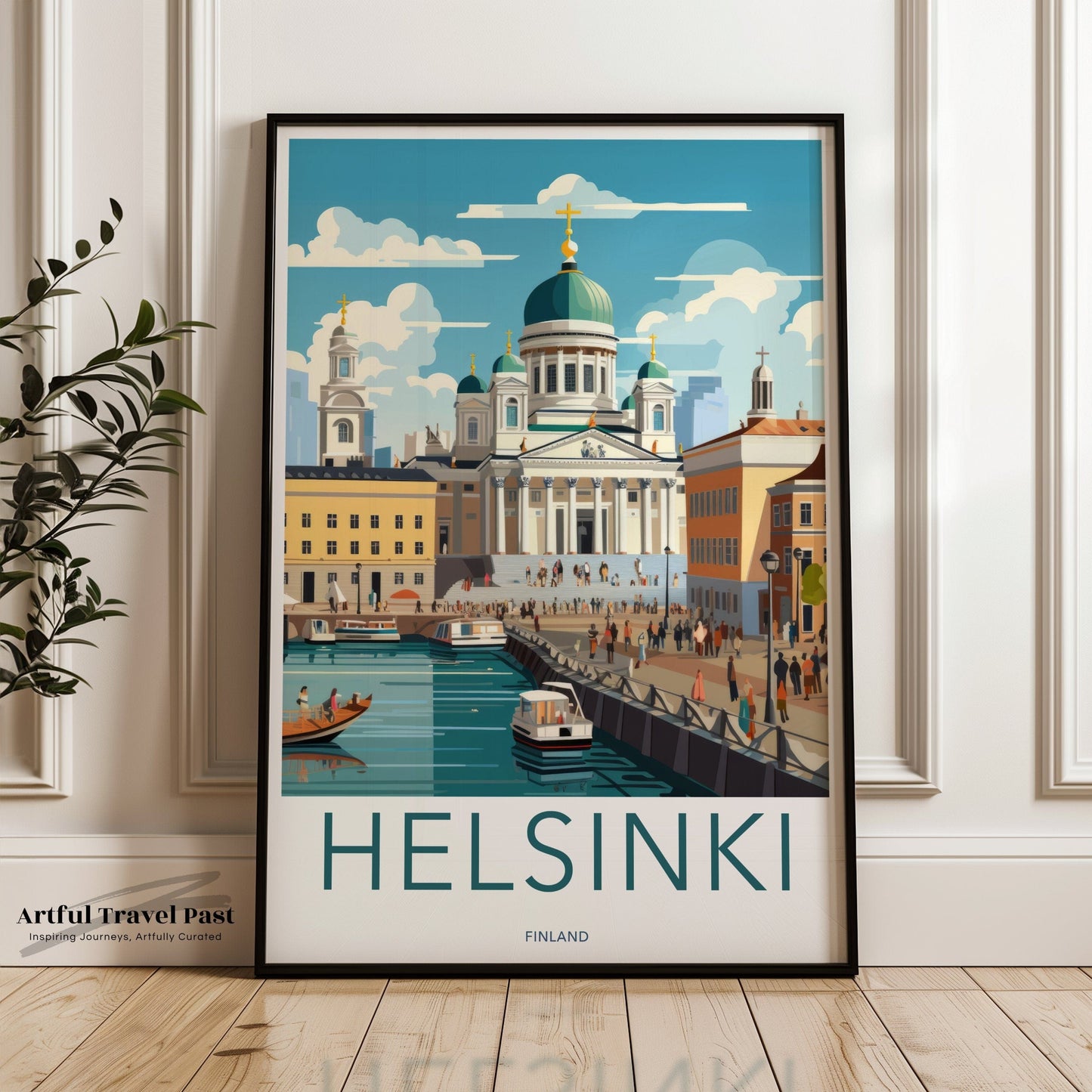 Helsinki Poster | Finland Wall Art | Scandinavia Decor