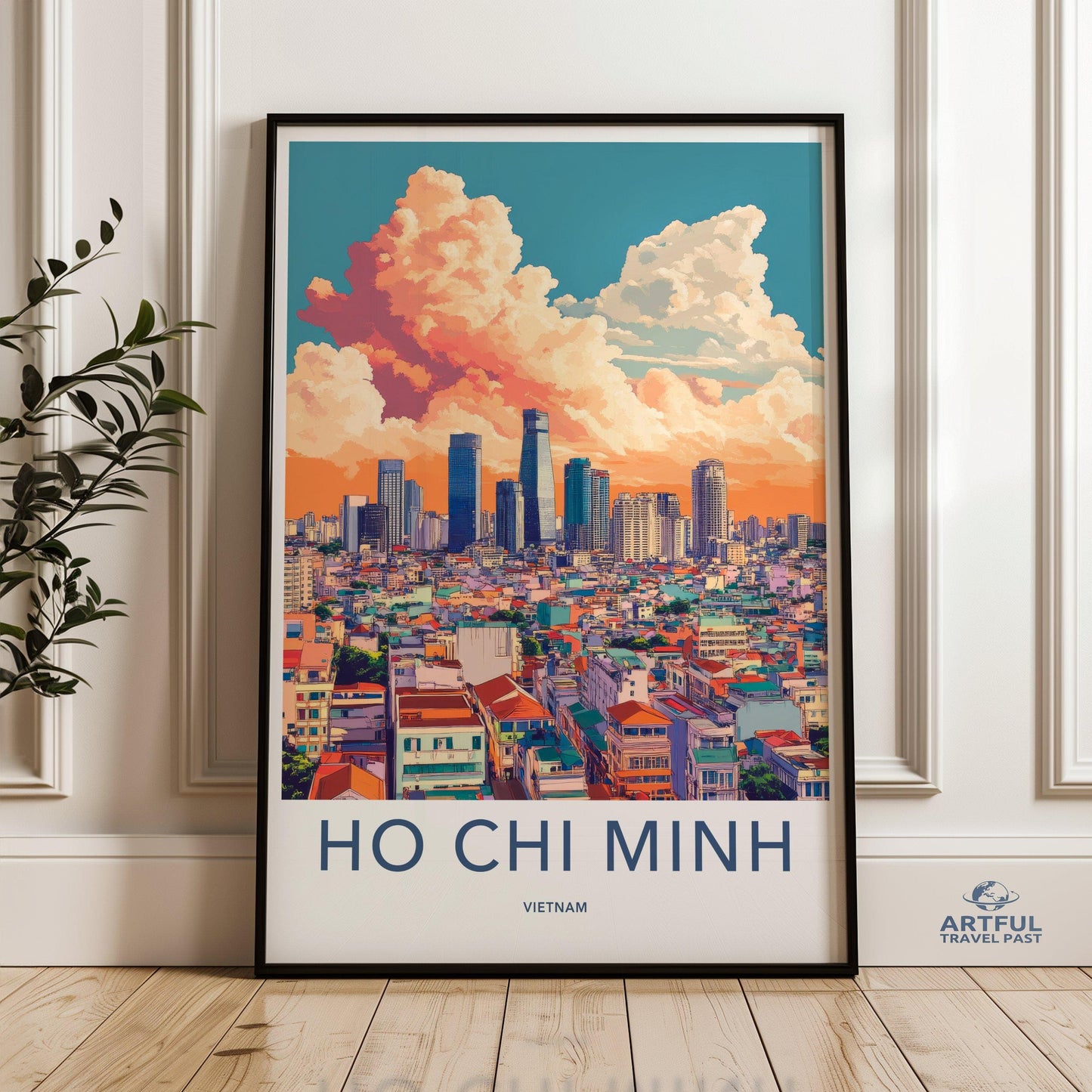 Ho Chi Minh City Poster - Vietnam Wall Art