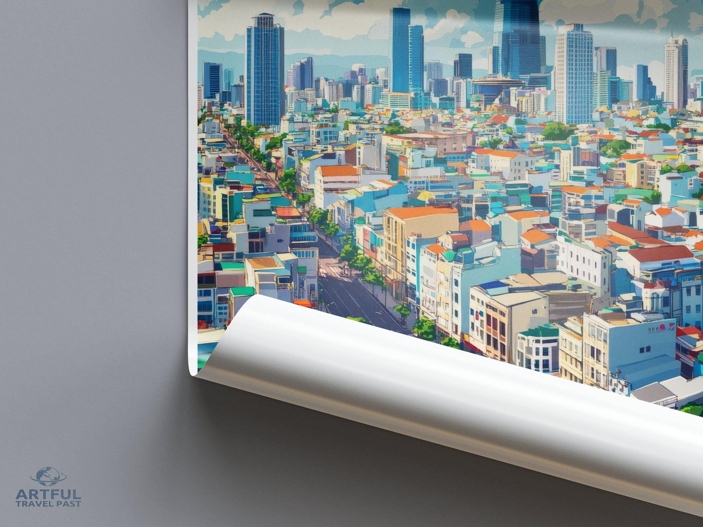 Ho Chi Minh City Poster | Vietnam Wall Art | Asia Decor