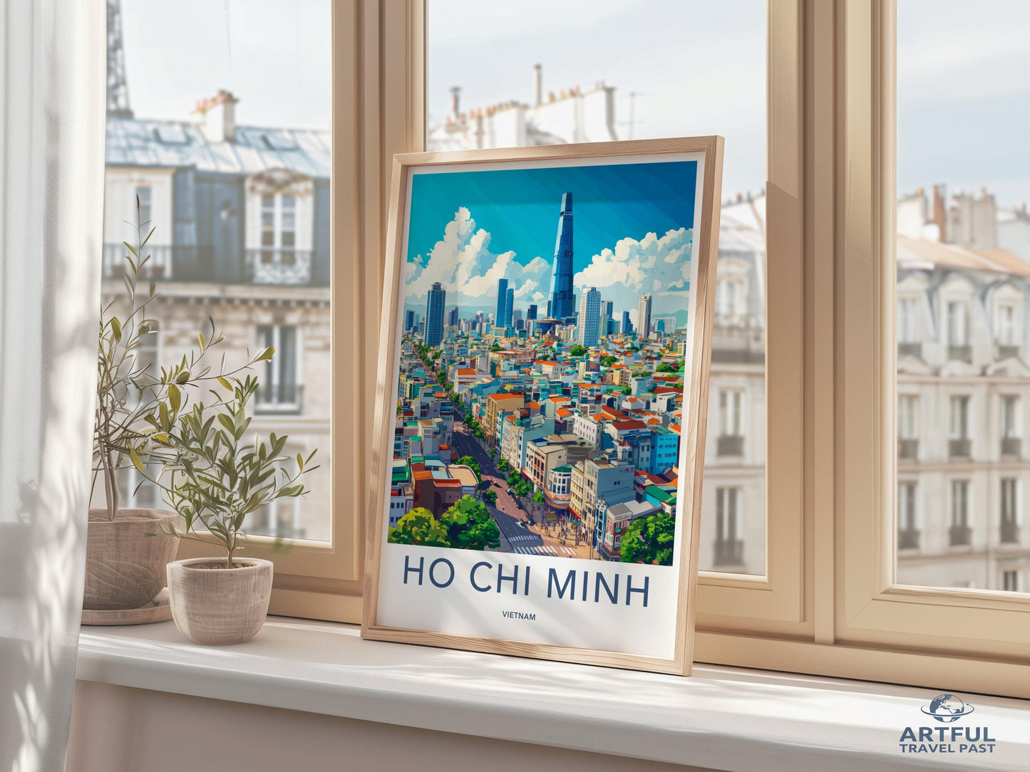 Ho Chi Minh City Poster | Vietnam Wall Art | Asia Decor