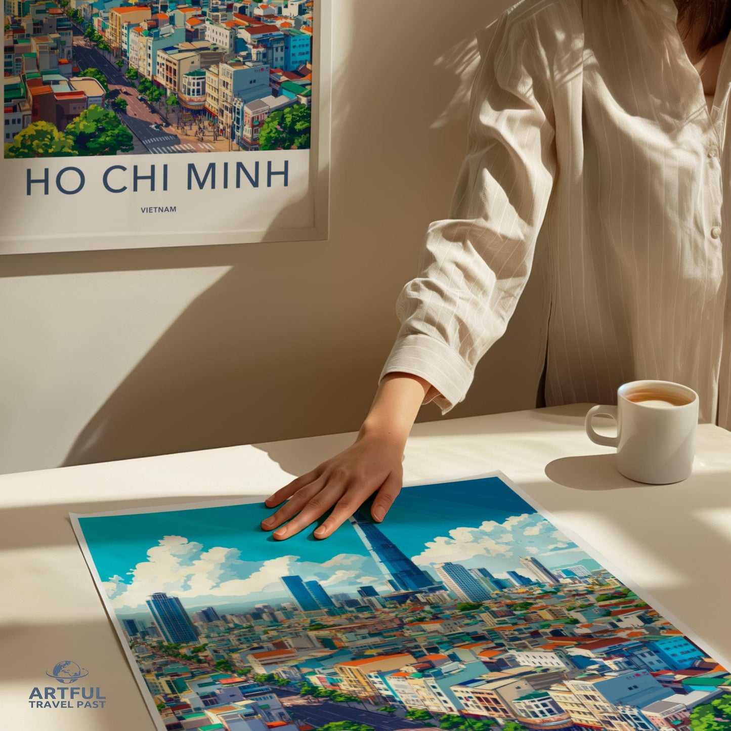 Ho Chi Minh City Poster | Vietnam Wall Art | Asia Decor