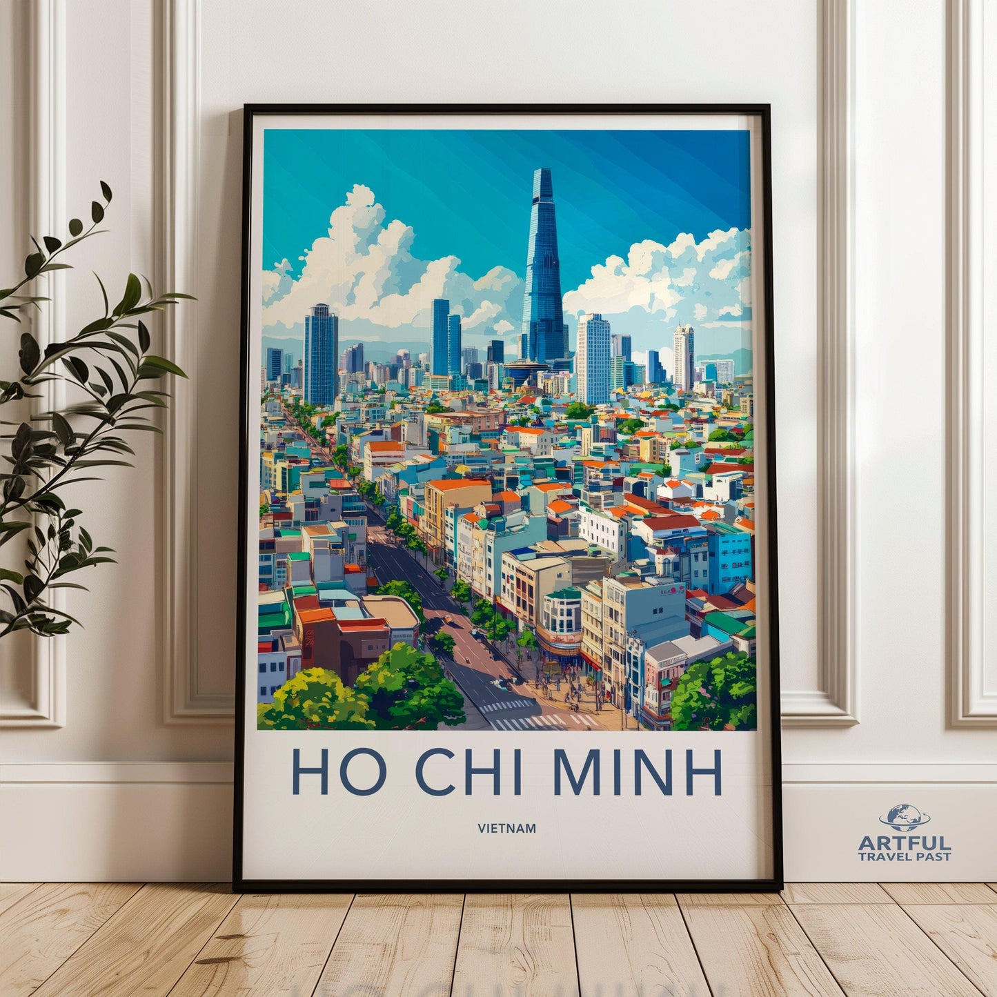 Ho Chi Minh City Poster | Vietnam Wall Art | Asia Decor