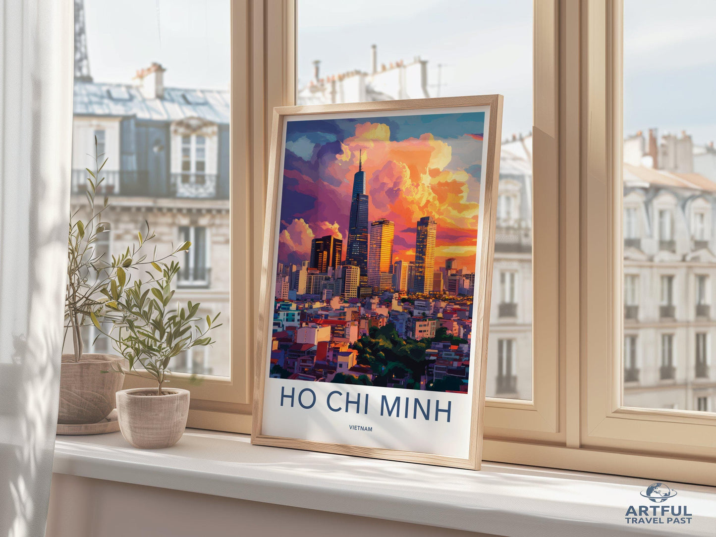 Ho Chi Minh City Poster | Vietnam Wall Art | Asia Decor
