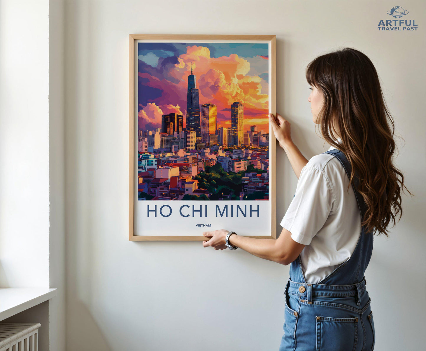 Ho Chi Minh City Poster | Vietnam Wall Art | Asia Decor