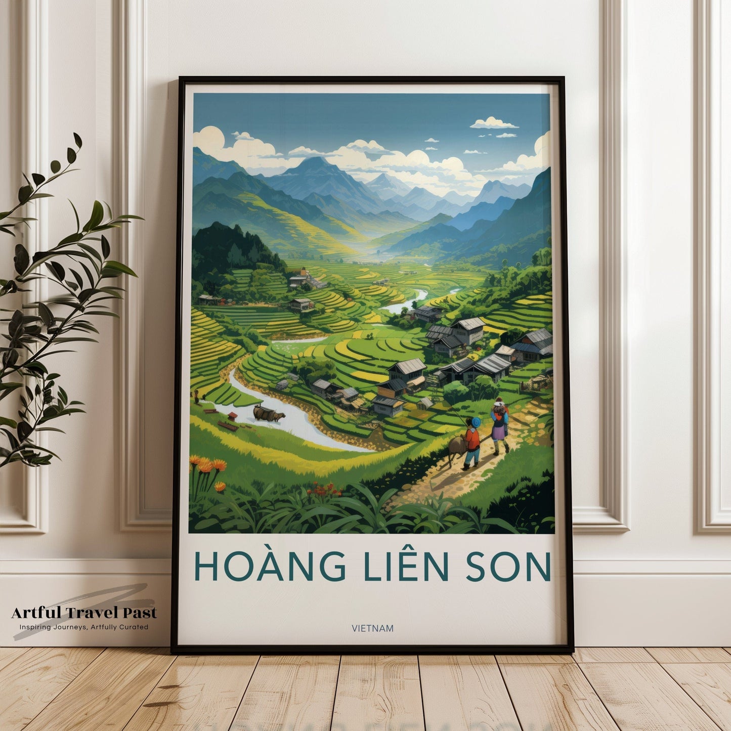 Hoang Lien Son Poster | Vietnam Wall Art | Asia Decor