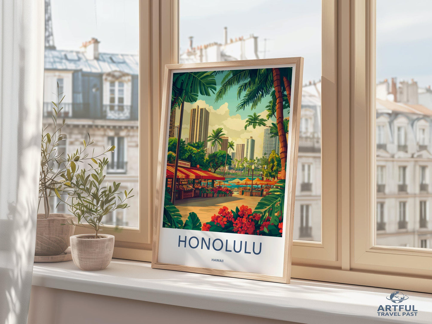 Honolulu Poster - Hawaii Wall Art
