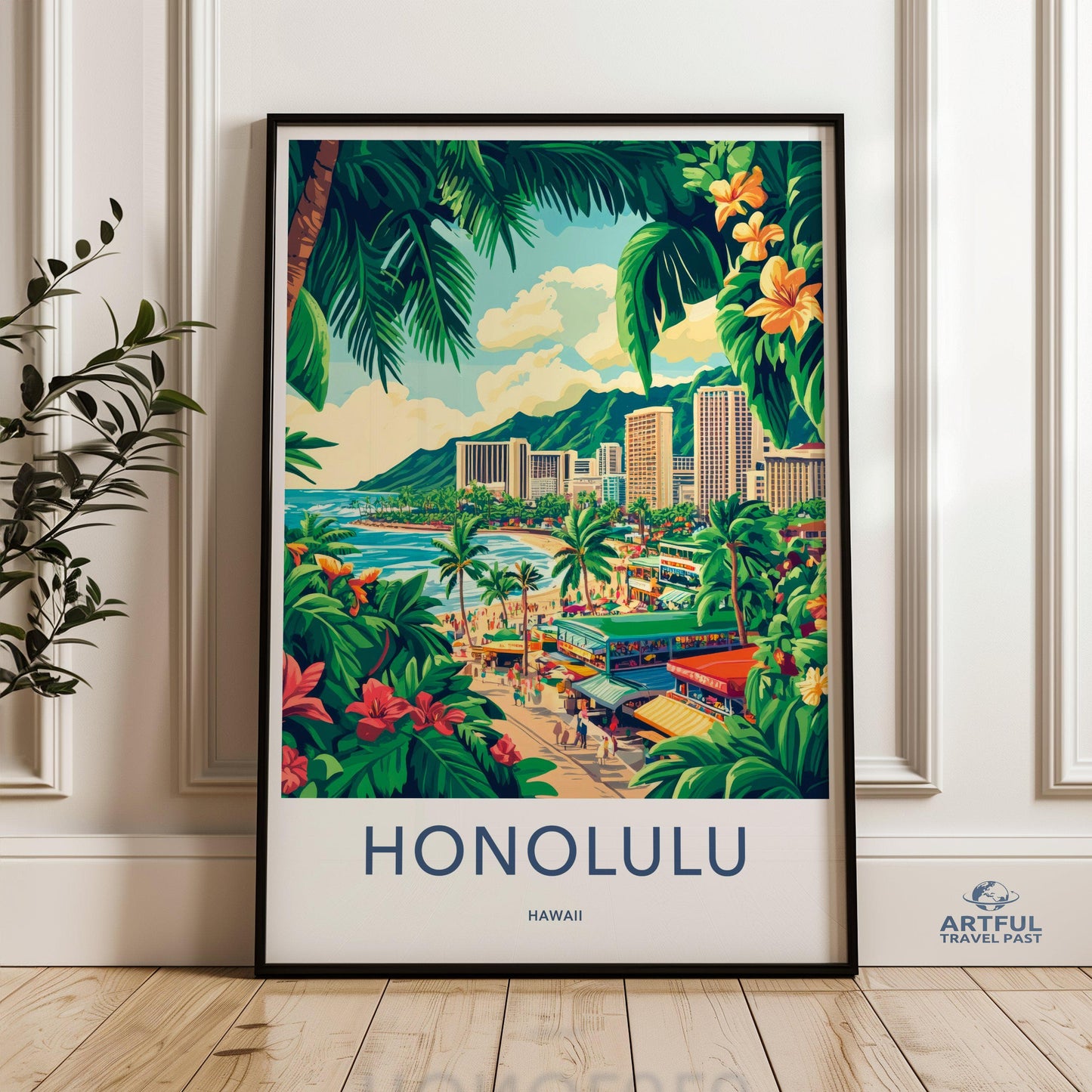 Honolulu Poster - Hawaii Wall Art