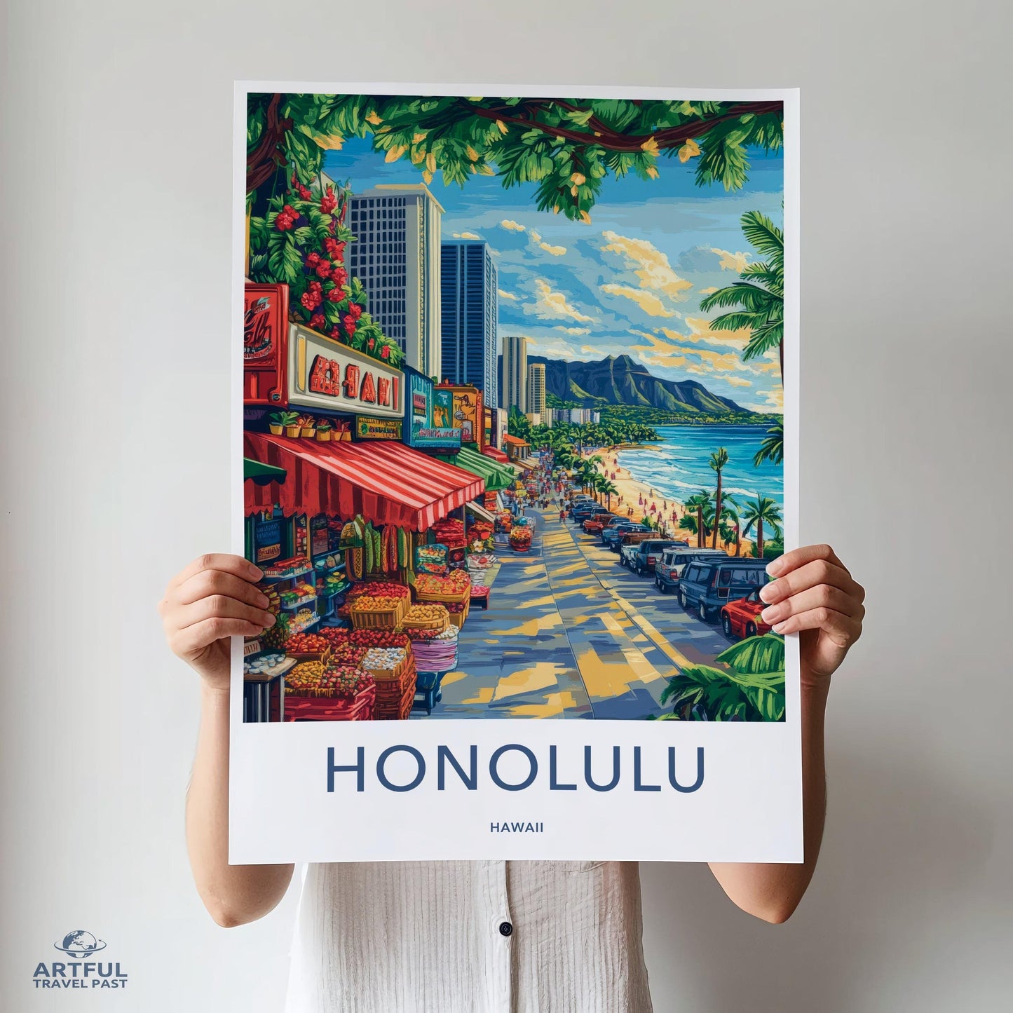 Honolulu Poster - Hawaii Wall Art