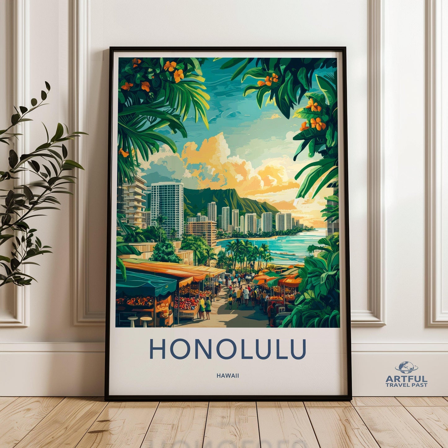 Honolulu Poster - Hawaii Wall Art